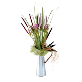 Yehud-Monosson, Israel Online Florist - Rosa blommor i en kruka Bukett